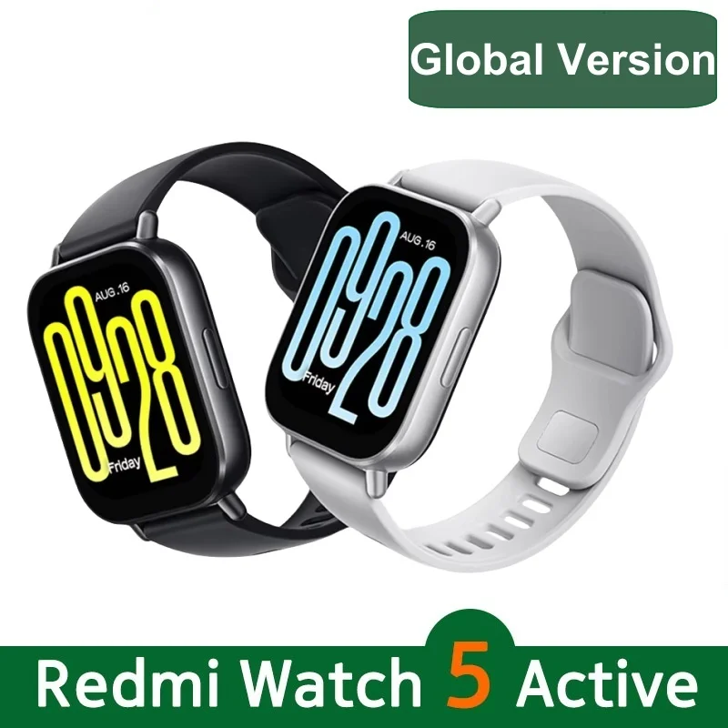 Global Version Xiaomi Redmi Watch 5 Active 2'' Display Up to 18 days of battery life 140+ Workout Modes Bluetooth Calling 5ATM