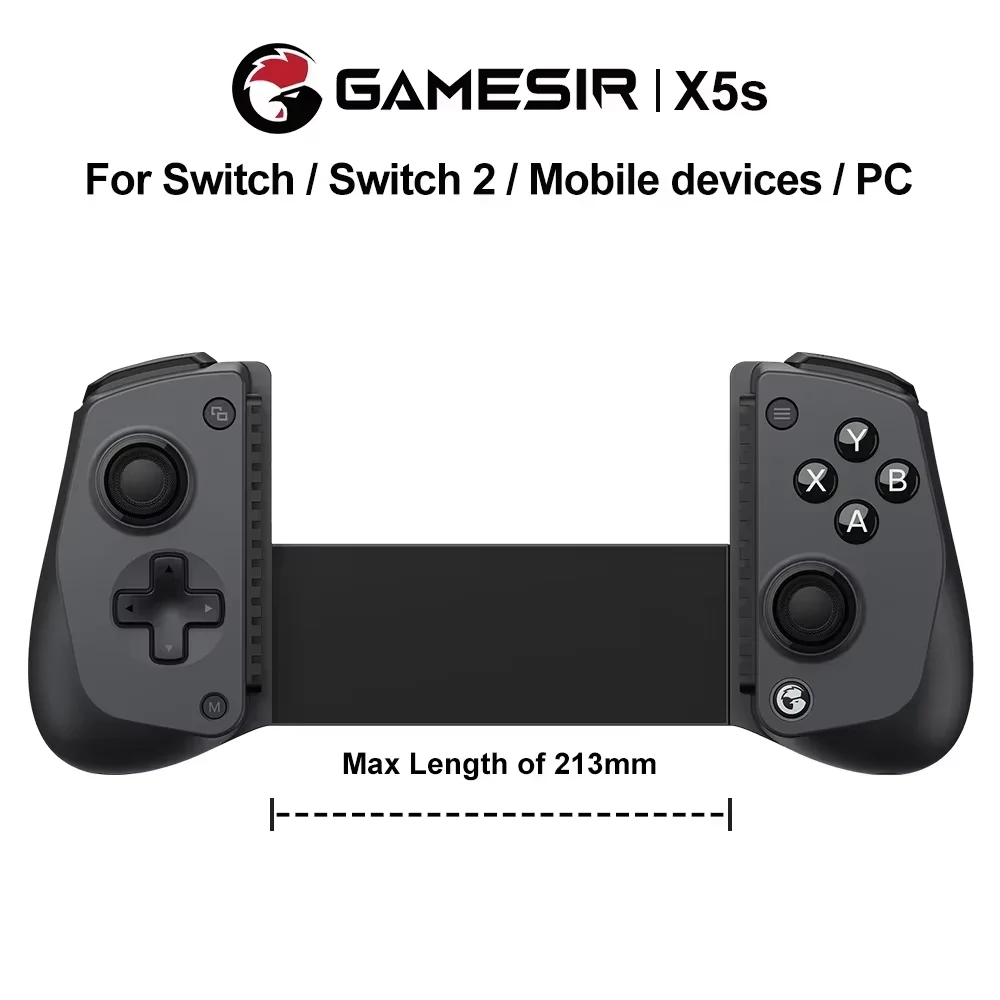 Gamesir X5s Android Cell Phone Controller Gamepad Smartphone Mando Móvil for Mobile Phone Bluetooth 2.4G Connection Hall Effect