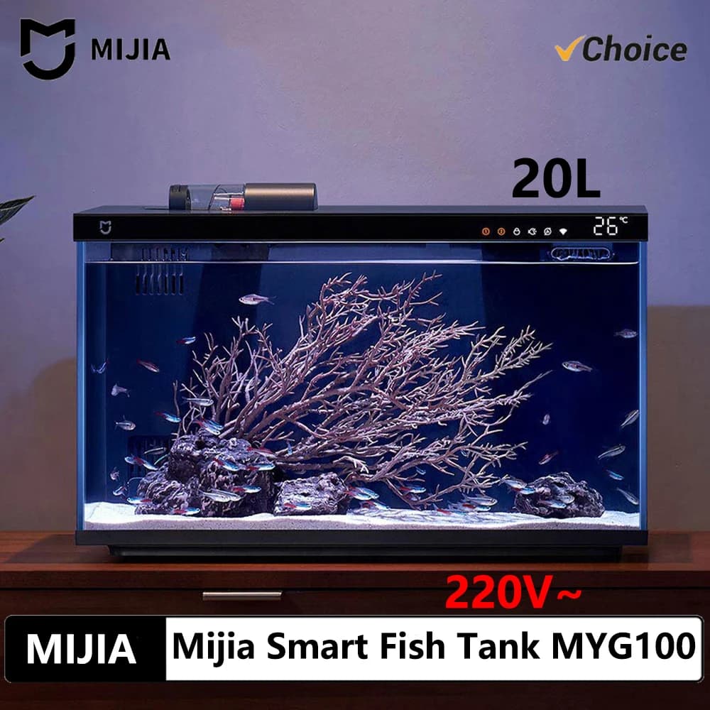 NEW MIJIA Smart Fish Tank MYG100 Work With Mijia APP Mobile Controlled Remote Feeding Smart Lighting System Light Aquarium CN
