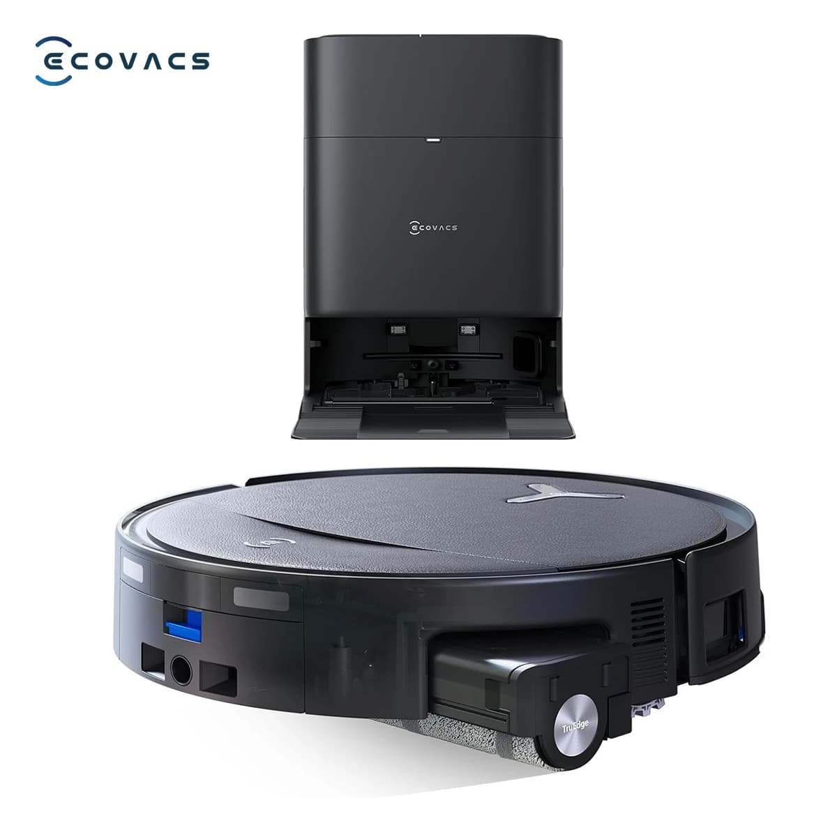 ECOVACS T80S Omni Robot Vacuum Cleaner With Mop Function 24,800Pa OZMO Roller 2.0 Self-Emptying Auto Mop Washing AI