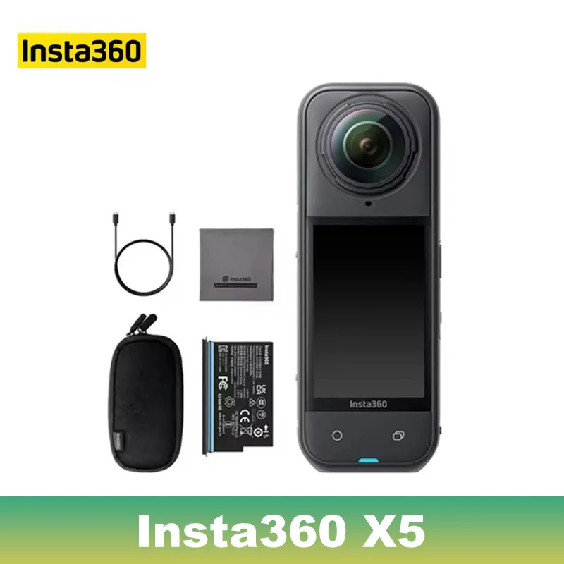 Insta360 X5 Waterproof 8K 360 Action Camera °     Lenses for 8K 30fps 360 Action Cameras °     Wind Protector for X5 Action Video Camera, 185 Minutes Duration