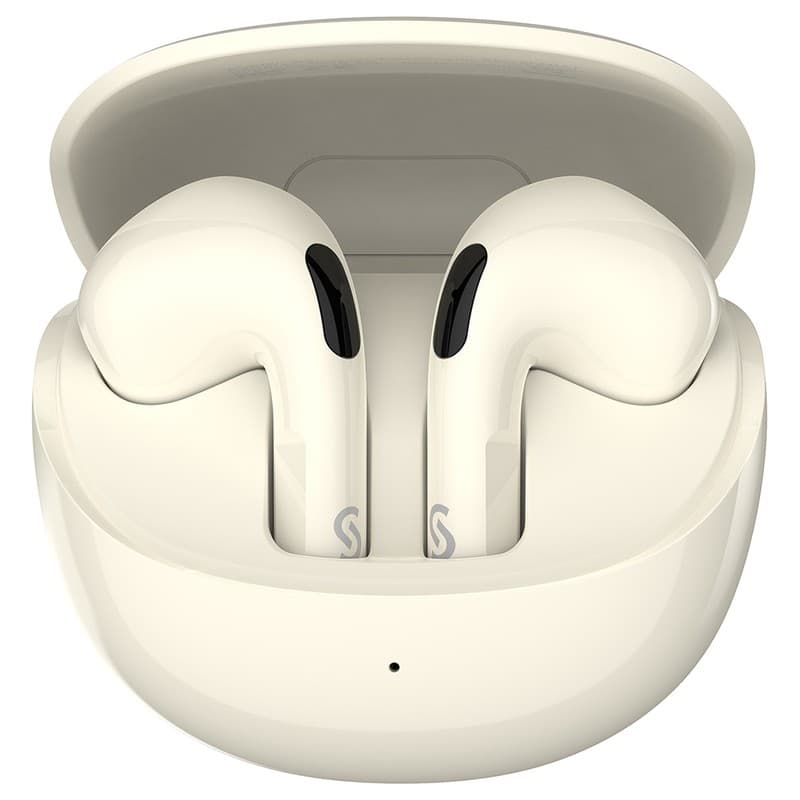 SOUNARC Q3 True Wireless Earbuds, IPX5 Water-resistant, 20H Playtime, Touch Control – Beige
