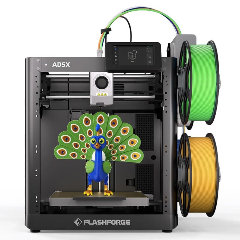 Flashforge AD5X 3D Printer, Smart 4-Color Printing, 600mm/s Max, 220*220*220mm