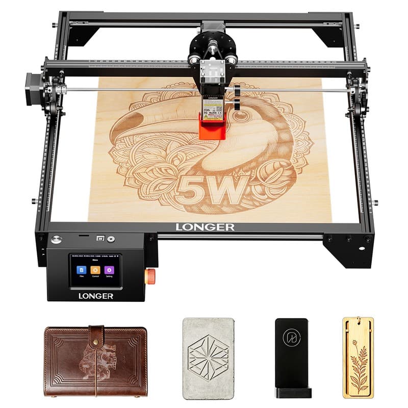 LONGER RAY5 5W Laser Engraver, 32-Bit Chipset, Windows/Mac/Linux Compatible