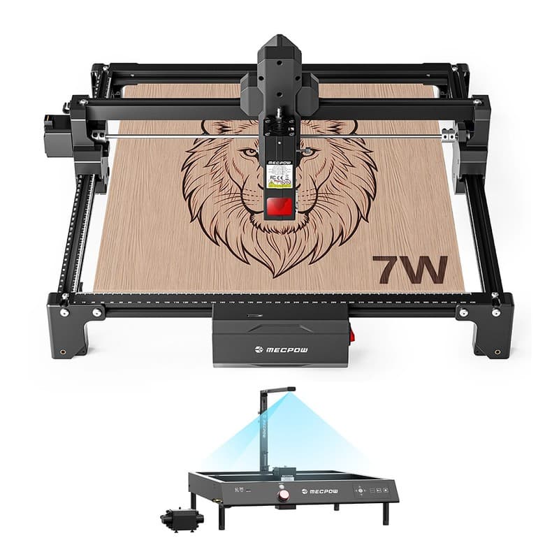 Mecpow X3S 7W Laser Engraver + MC5 5MP Lightburn Camera